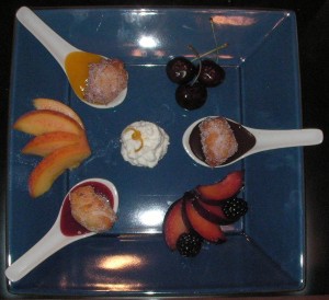 Dessert - Battle Stone Fruit - Beignets with Three Sauces