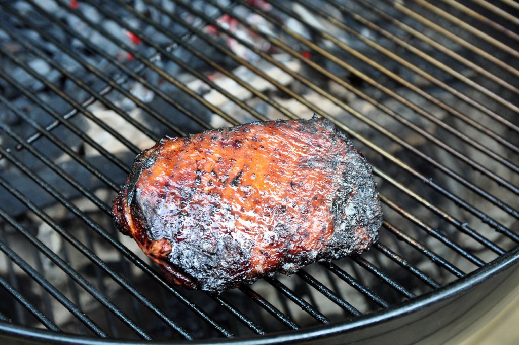 Smoking Duck Breast Glass Half Full
